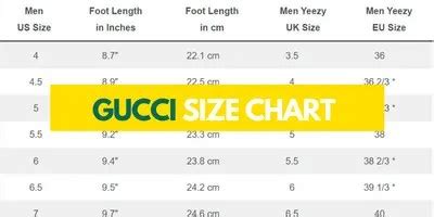 gucci mens sneakers sizing|Gucci shoe size chart women's.